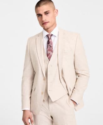 Bar III Men's Slim-Fit Linen Suit Jacket - image 1