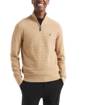 Nautica Men's Classic Fit Quarter Zip Sweater - image 1