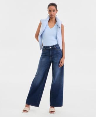 I.N.C. International Concepts Women's High-Rise Wide-Leg Jeans Macy's Exclusive - image 1