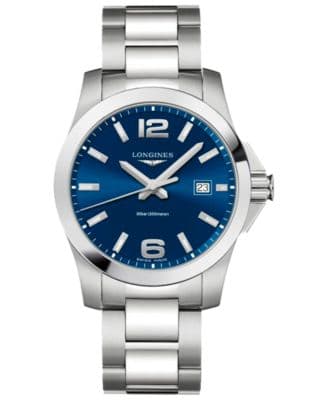 Longines Men's Swiss Conquest Stainless Steel Bracelet Watch 41mm - image 1