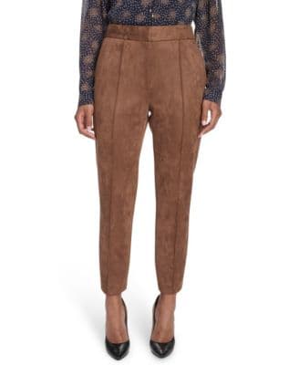 Tommy Hilfiger Women's Scuba Suede High-Rise Ankle Pants - image 1