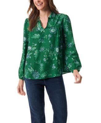 Gloria Vanderbilt Women's Carmen Long-Sleeve Woven Top - image 1