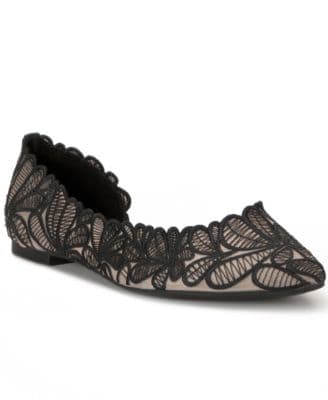 I.N.C. International Concepts Women's Arantza Embroidered Pointed-Toe d'Orsay Flats Macy's Exclusive - image 1