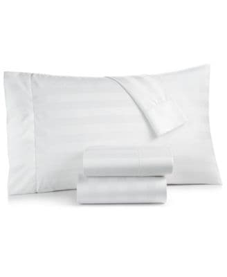 Charter Club 1.5" Stripe 550 Thread Count 100% Cotton 4-Pc. Sheet Set, Queen - image 1