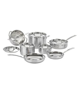 Cuisinart Multiclad Pro Tri-Ply Stainless Steel 12 Piece Cookware Set - image 1
