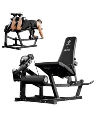 Mikolo Leg Extension & Curl Machine - Adjustable 2-in-1 Cable System for Home Gym - image 1