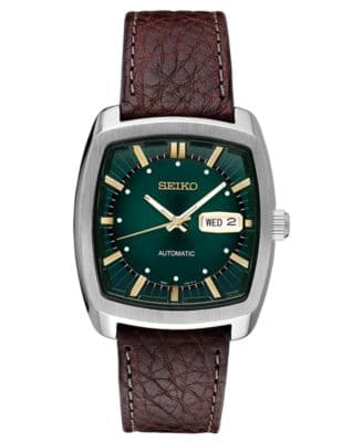 Seiko Men's Automatic Recraft Brown Leather Strap Watch 40mm - image 1