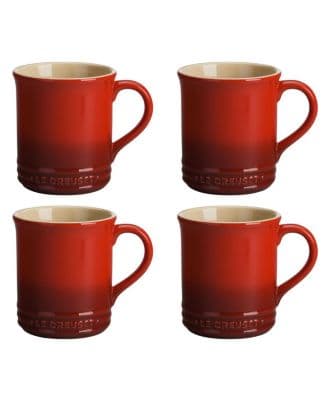 Le Creuset 14 oz. Stoneware Set of Four Coffee Mugs - image 1