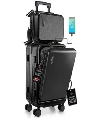 22" Hard Shell Lightweight Carry On Luggage Airline Approved with Smart Organization and Attachable Cosmetic Case - image 1