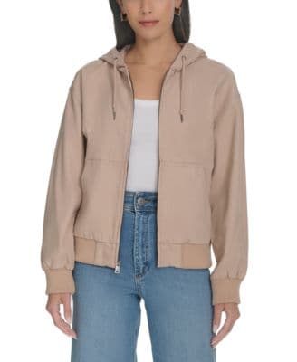 Levi's Women's Relaxed Hooded Bomber Jacket - image 1