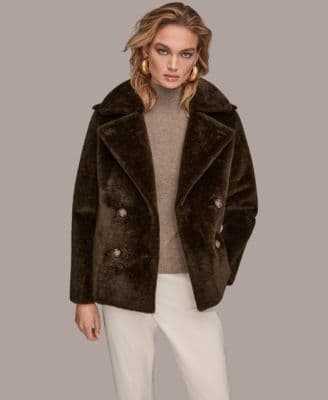 Donna Karan New York Women's Double-Breasted Coat - image 1