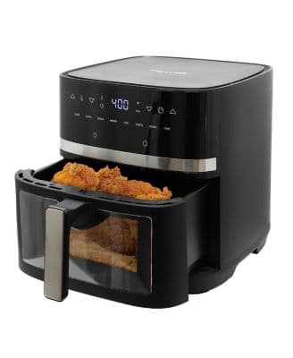 MegaChef 8.5 Quart Digital Electric Air Fryer with Transparent Window in Black - image 1