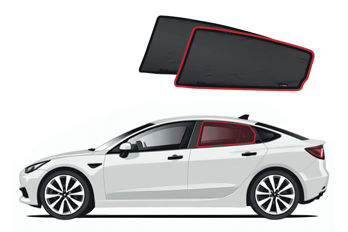 Tesla Model 3 Car Rear Window Shades (2017-2023)* - image 1