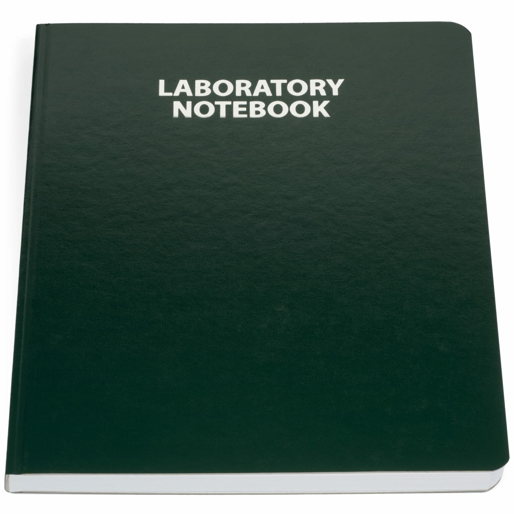 2001 Green Cover Laboratory Notebook – 192 Numbered Graph Pages, Flush Trimmed Covers - image 1