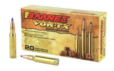 Barnes VOR-TX 308 Winchester 130 Grain Tipped Triple Shock X Boat Tail 20 Round Box California Certified Nonlead Ammunition - image 1