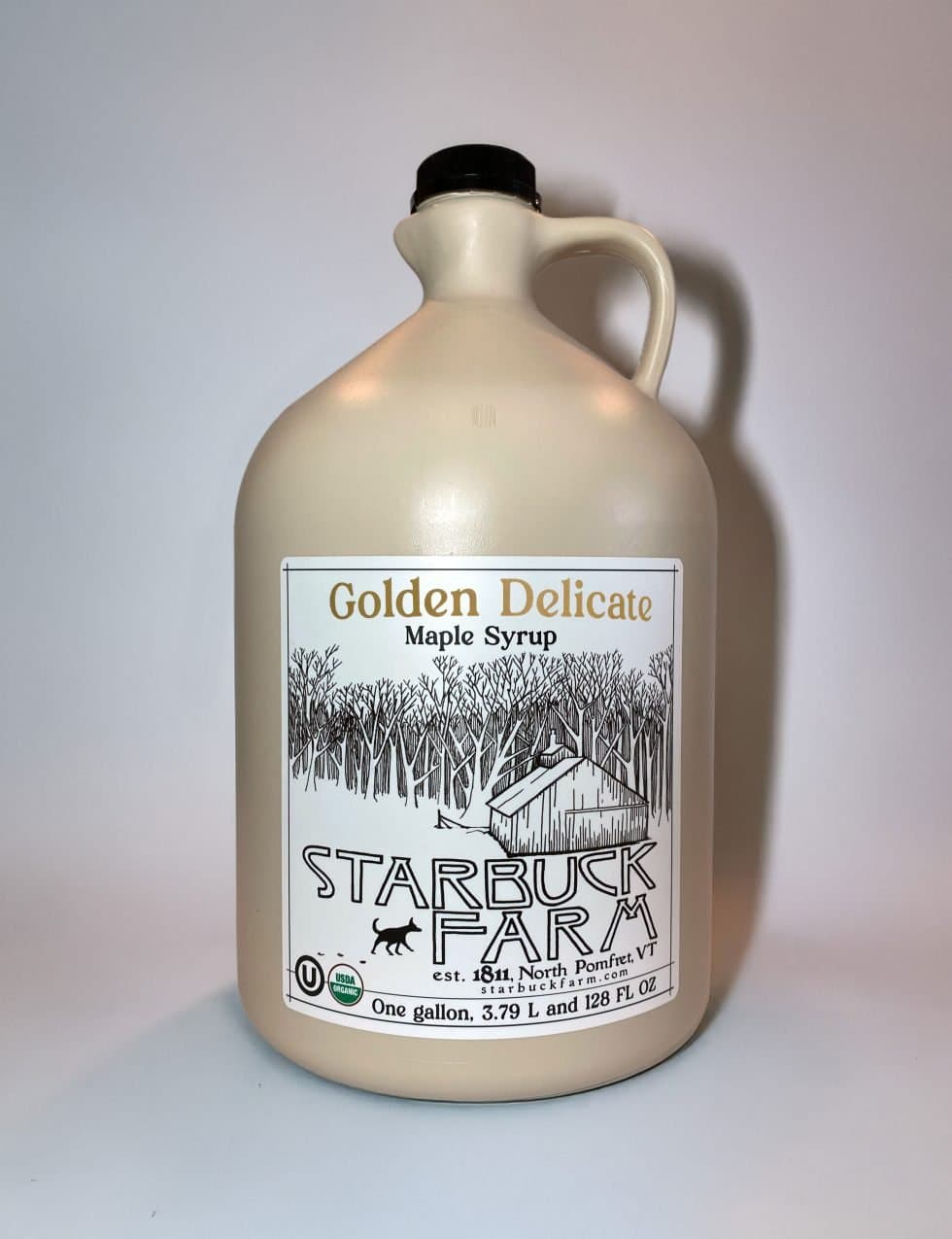 1-Gallon Jug – Golden Delicate Organic Maple Syrup - image 1