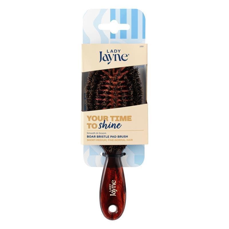 Lady Jayne Pad Brush, 100% Boar Bristle, Purse - image 1