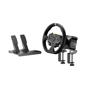 Pack volant gaming et pédales Moza R3 Racing Noir pour PC - image 1