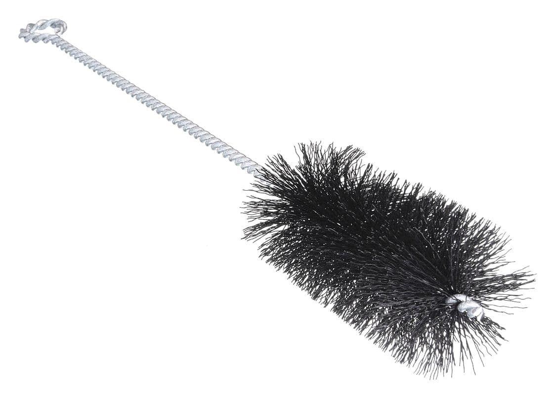 SCHAEFER BRUSH Tube and Pipe Brush: Straight Handle, Nylon Bristle, Black, 2 in Brush Dia, Wire - image 1