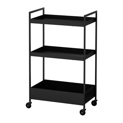 Nissafors carrito negro 19 7/8 x 11 3/4 x 32 5/8 pulgadas - image 1