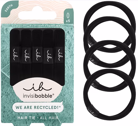 Invisibobble Earth Hair Tie 5 pcs Black Mocha Pastel Dream - image 1
