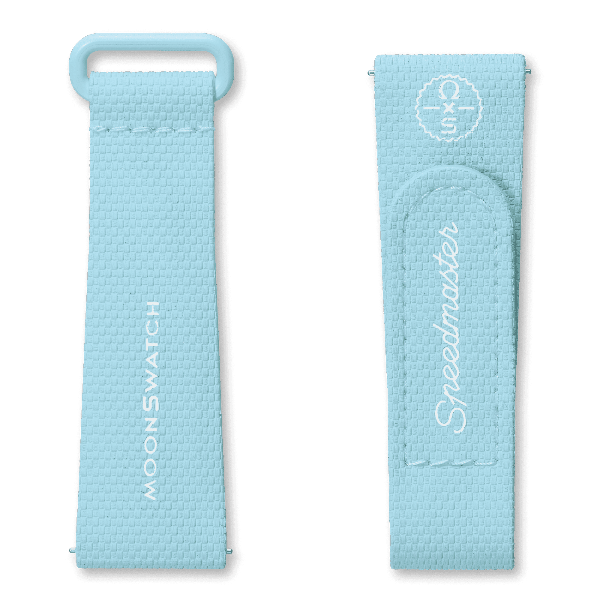 MOONSWATCH Light Blue/White Rubber Strap - image 1