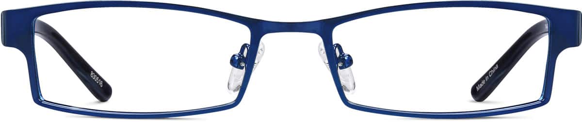 Nan Blue Medium Rectangular Glasses Frame Size 53 - image 1