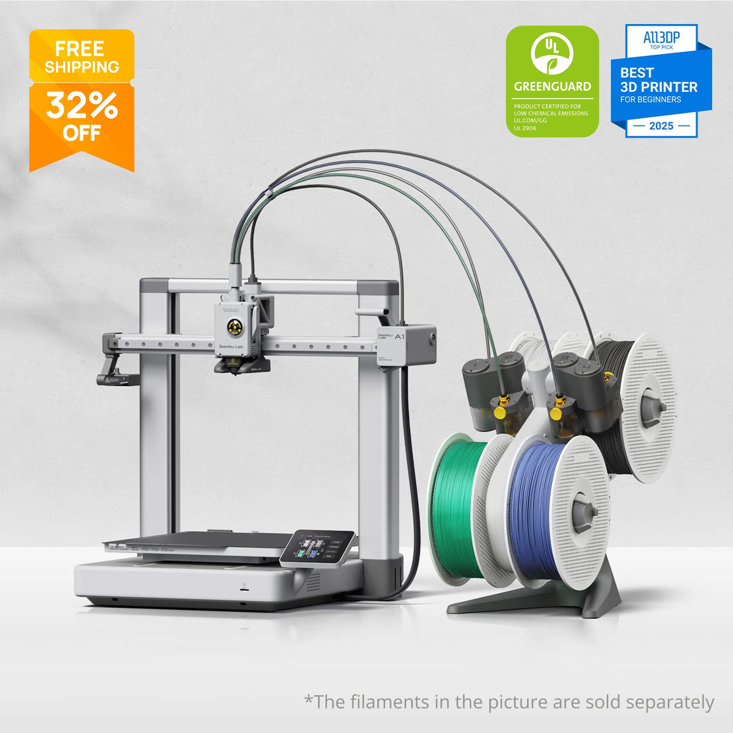 Bambu Lab A1 3D Printer - A1 Combo - image 1