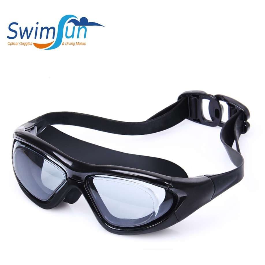 G2 Prescription Large Frame Swimming Goggles with Silver Mirrored Lenses - image 1