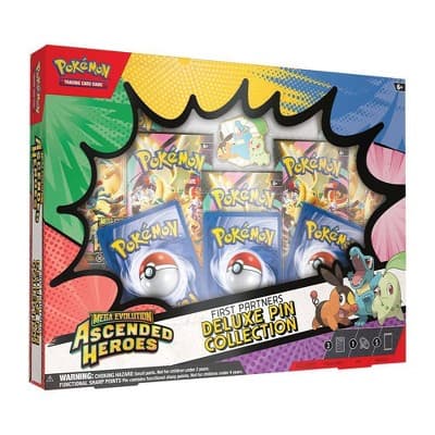Pokémon Trading Card Game: Mega Evolution Ascended Heroes First Partners Deluxe Pin Collection - image 1