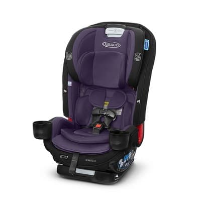 Graco SlimFit3 LX 3-in-1 Convertible Car Seat - Katrina: Fits 3 Car Seats Across, LATCH Compatible, Machine Washable Seat Pad, Maximum Weight 65 lbs - image 1
