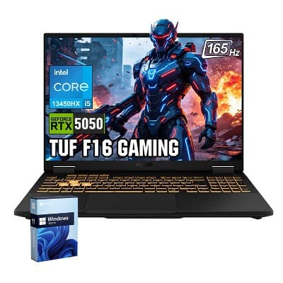 ASUS TUF F16 Gaming 16" FHD+ Laptop, 165Hz, Intel Core i5, RTX 5050, 64GB DDR5, 2TB SSD, Wi-Fi 6, Win11 Home, Grey - image 1