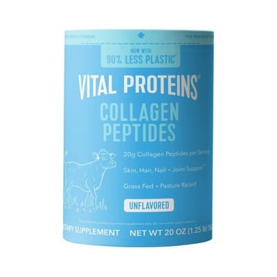 Vital Proteins Unflavored Collagen Peptides Powder - 20oz: 1 Package, 18g Protein Per Serving - image 1