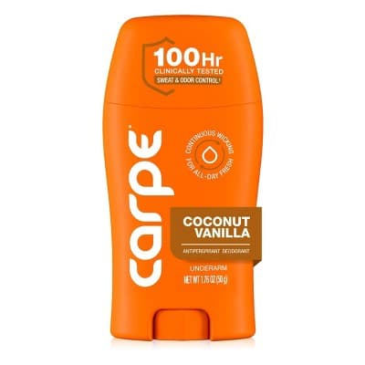 Carpe Women's 100hr Clinically Tested Sweat & Odor Control Antiperspirant Deodorant - Coconut Vanilla - 1.76oz - image 1