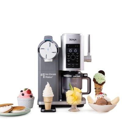 Ninja CREAMi Scoop & Swirl Ice Cream and Soft Serve Maker 13 One-Touch Programs NC701 Gray - image 1