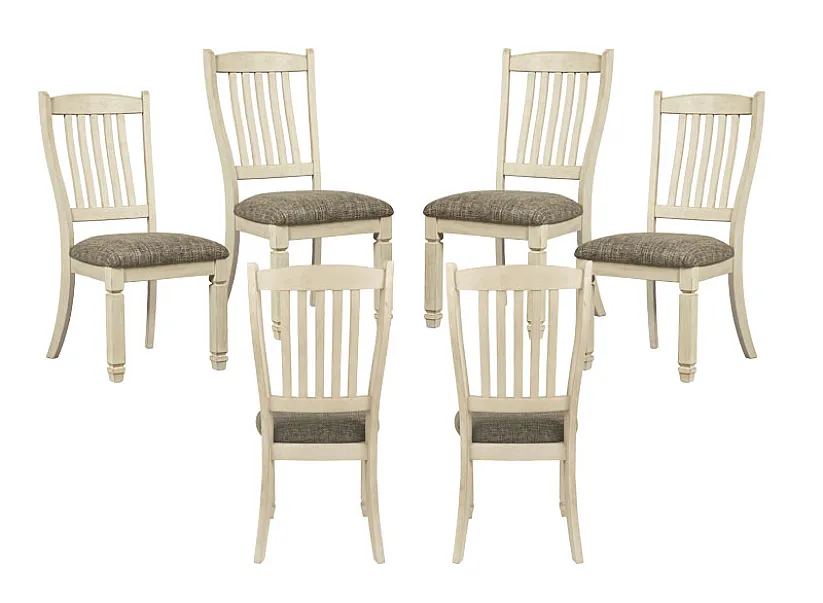 Watsonia Fabric Upholstered Wooden 6 Dining Chair - image 1