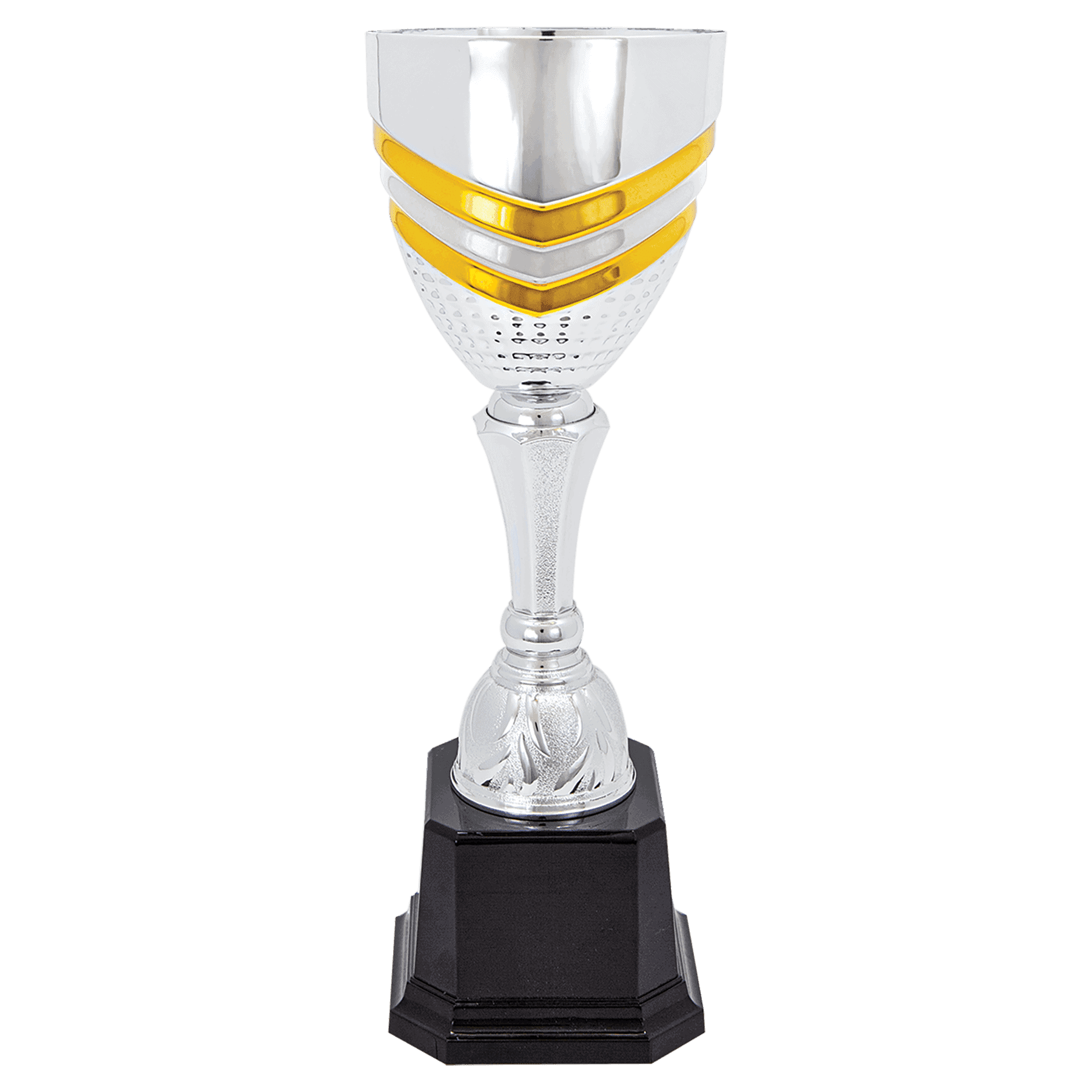 Completed Metal Cup Trophy on Plastic Base 11" CMC601 - image 1
