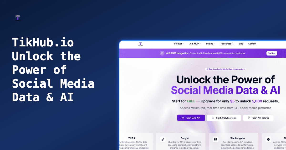 TikHub - Social Media Data API Platform - image 1