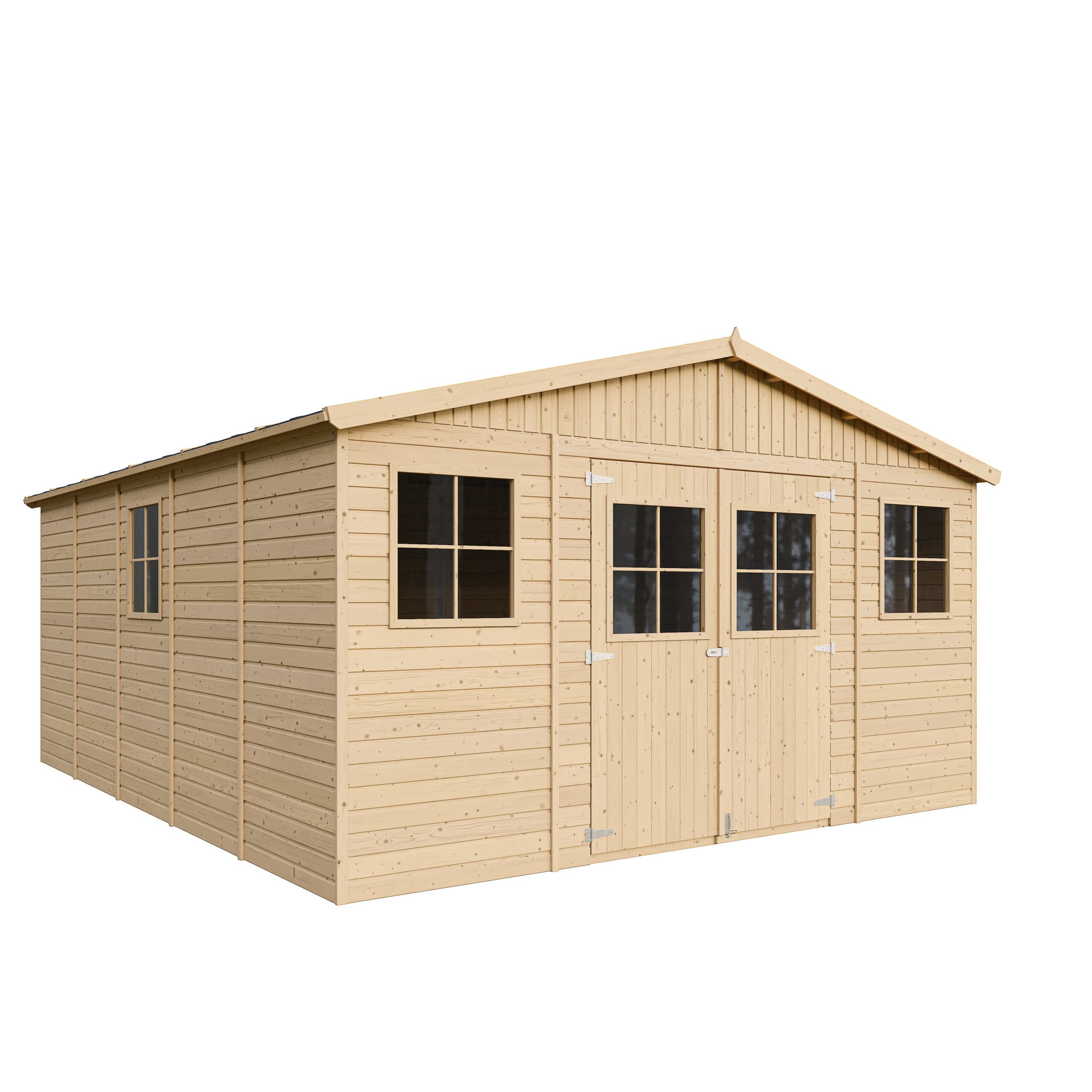 Wooden shed M333 – 401 x 493 cm – 20 m2 - image 1
