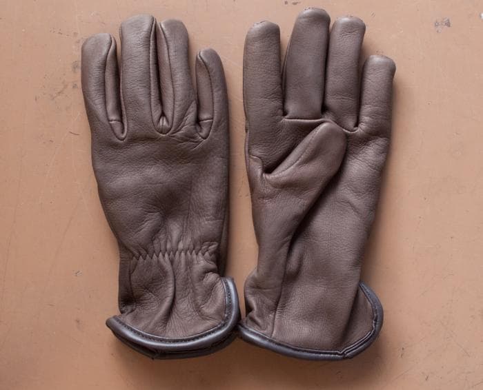 Merino Wool Lined Deerskin Work Gloves - image 1