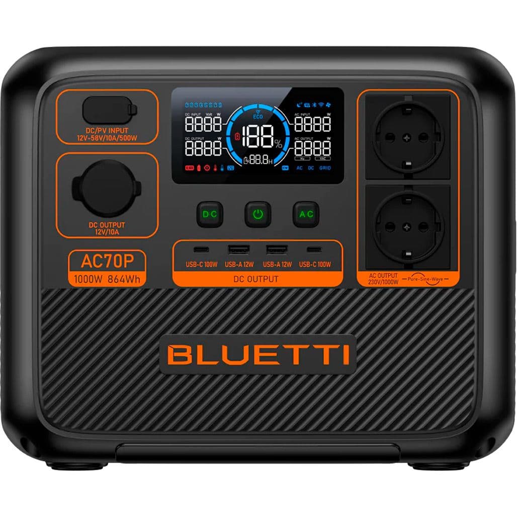 Зарядна станція BLUETTI AC70P 1000W - image 1