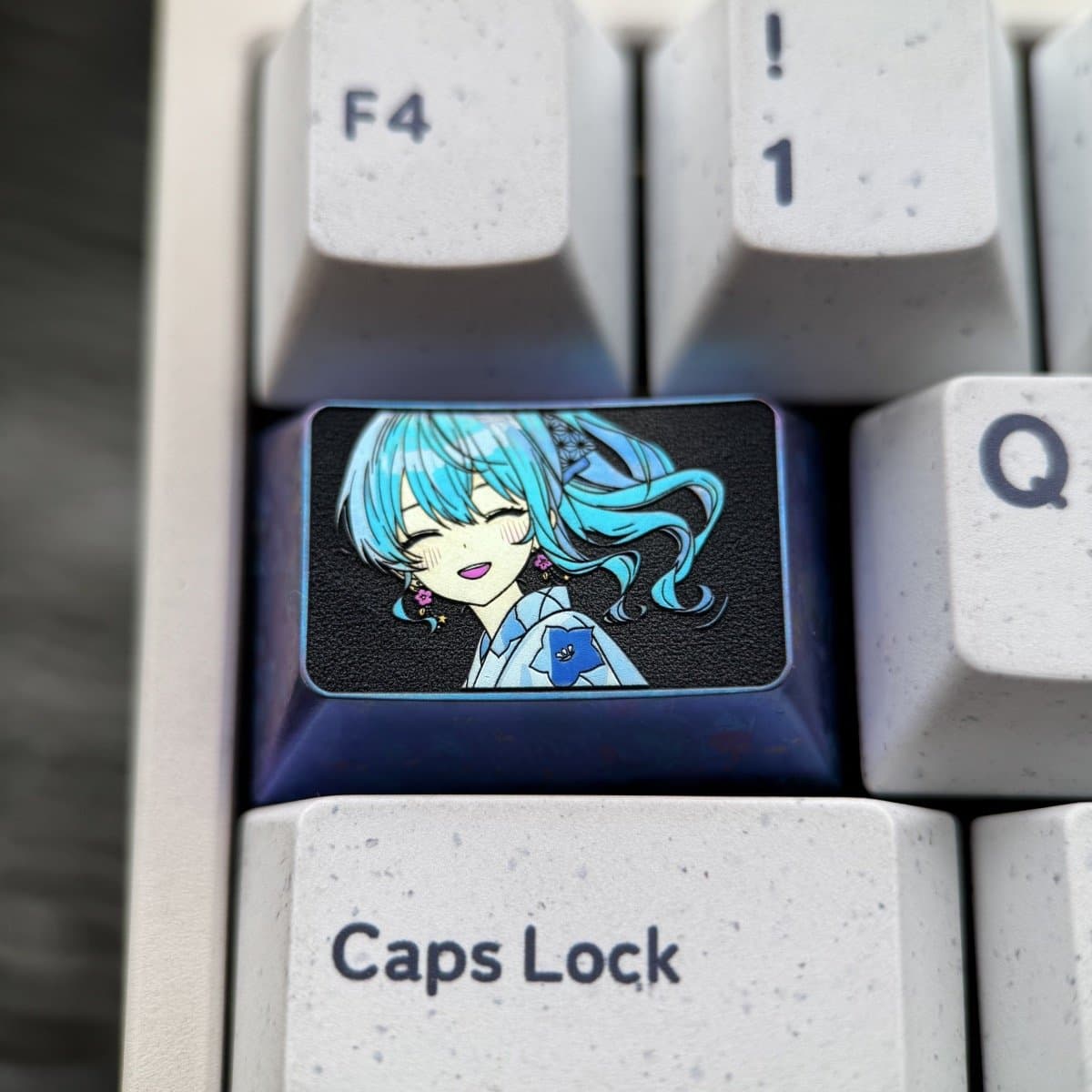 Hoshimachi Suisei Titanium Keycaps 1.5U Tab – 63 - image 1