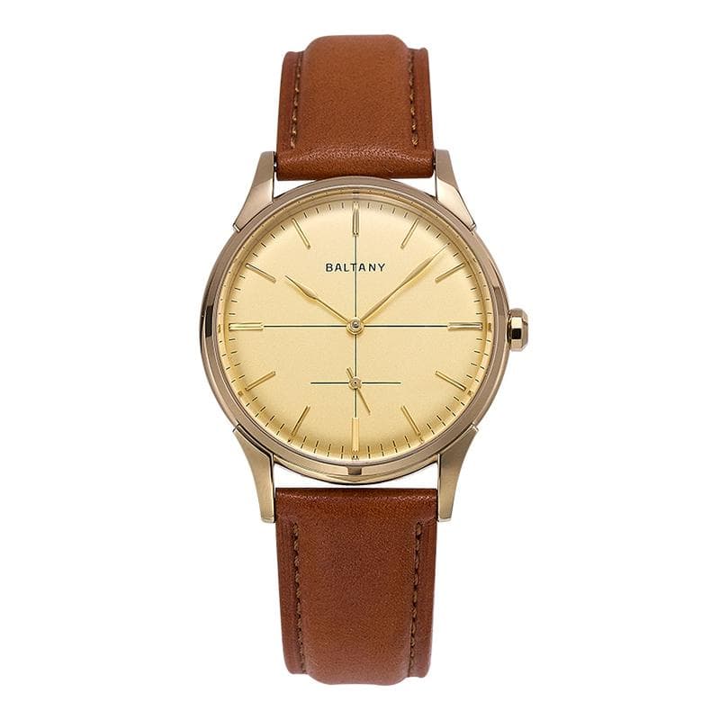 Dome Crosshair Dial Small Seconds Retro Dress Watch S4092 - image 1