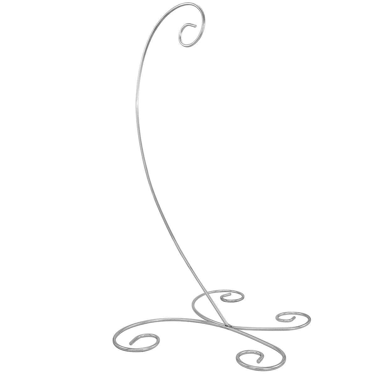 20 Inch Chrome Ornament Stand With Butterfly Base - image 1