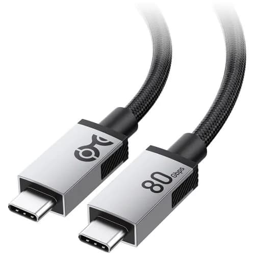 80Gbps Premium Braided USB4 Cable, Up to 8K@120Hz / 4K@480Hz Video, 240W Charging, Compatible with Thunderbolt 5 / Thunderbolt 4 / USB-C - image 1