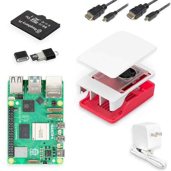 CanaKit Raspberry Pi 5 Starter Kit - Red/White - image 1