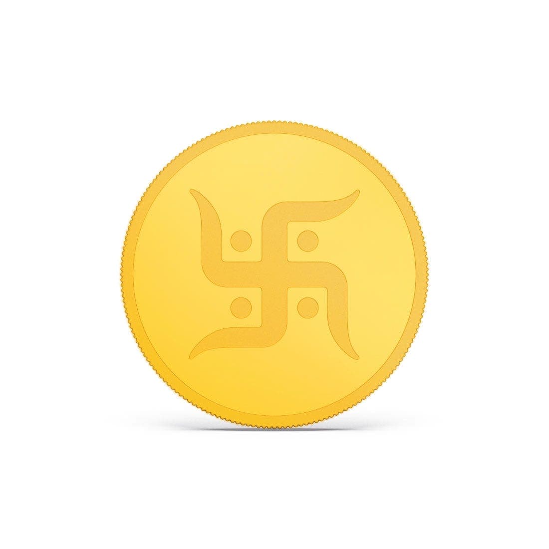 1 Gram 24k Swastik Gold Coin - image 1