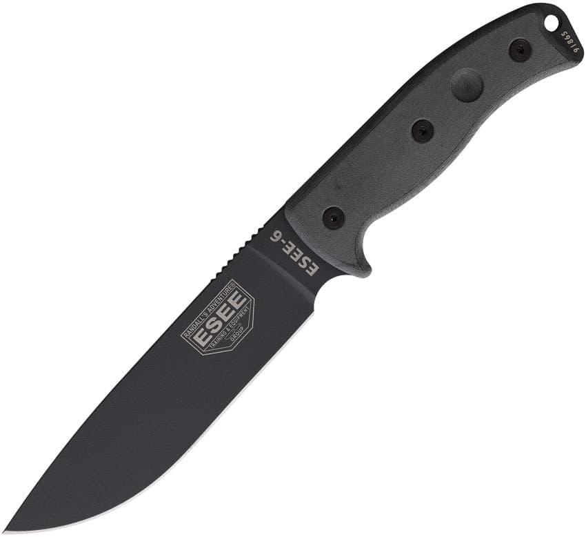 ESEE Model 6 Tactical Gray 5.75" Fixed Blade Knife - image 1