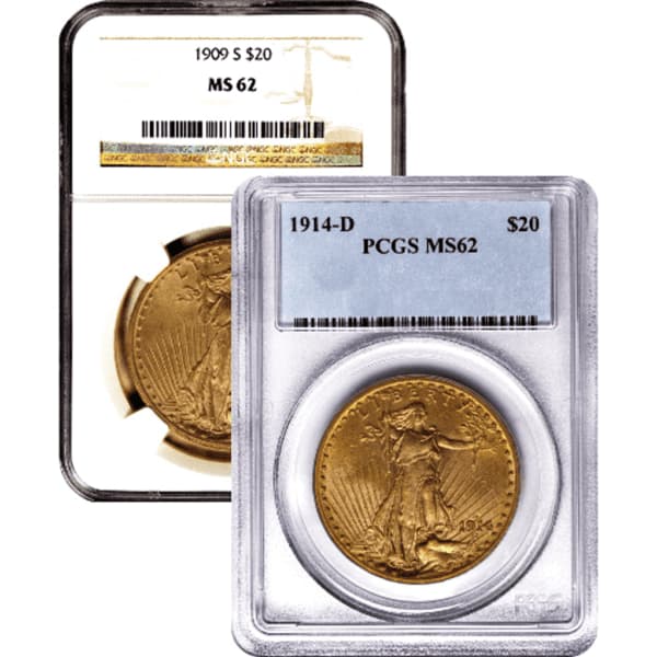 $20 St. Gaudens Double Eagle Gold Coin MS-62 (1907-1933) - image 1