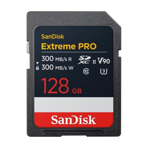 128GB UHS-II V90 SDXC SanDisk Extreme Pro geheugenkaart - image 1